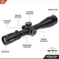Athlon Optics Ares 15-45x65 UHD Straight Angle Scope