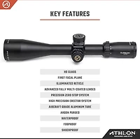 Athlon Optics Ares 15-45x65 UHD Straight Angle Scope