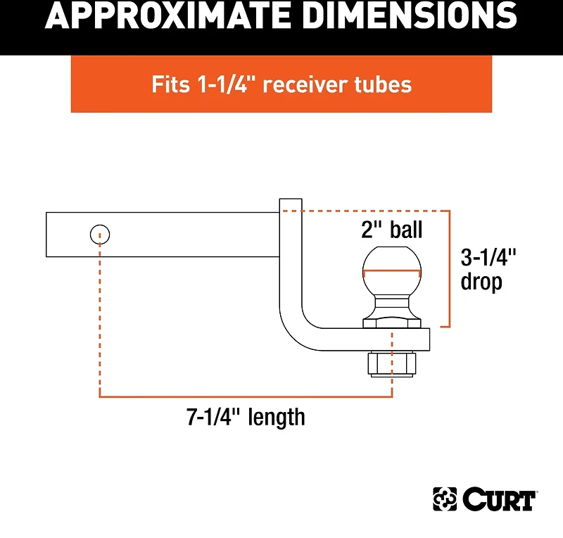 CURT Towing Starter Kit with 2 in Ball