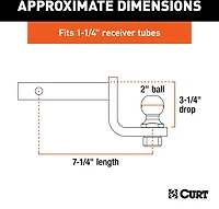CURT Towing Starter Kit with 2 in Ball