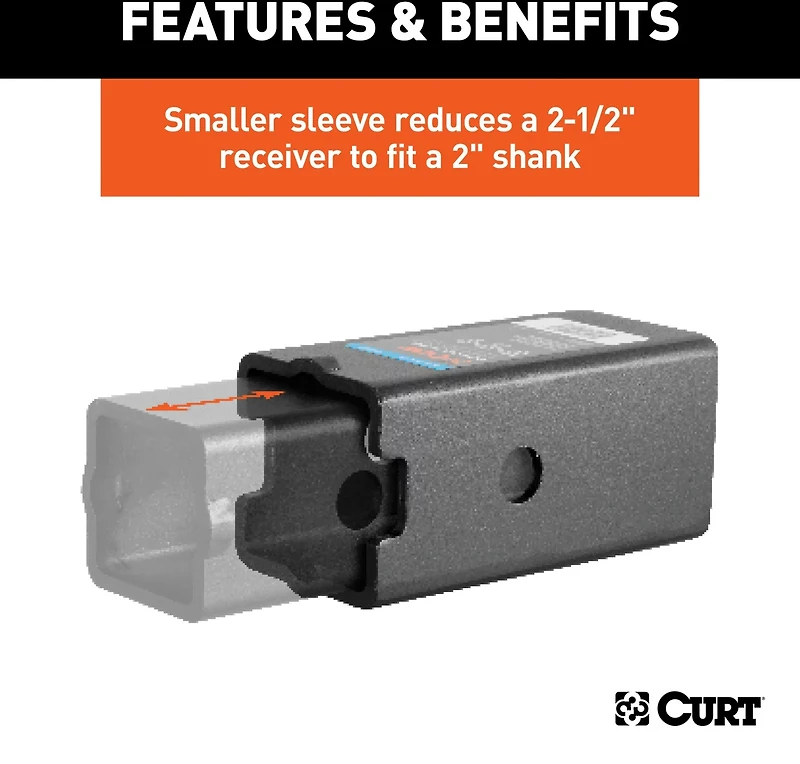 CURT Ball Mount Reducer Sleeve Set