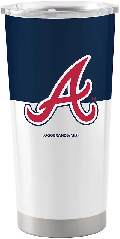 Logo Atlanta Braves Colorblock 20 oz Stainless Tumbler