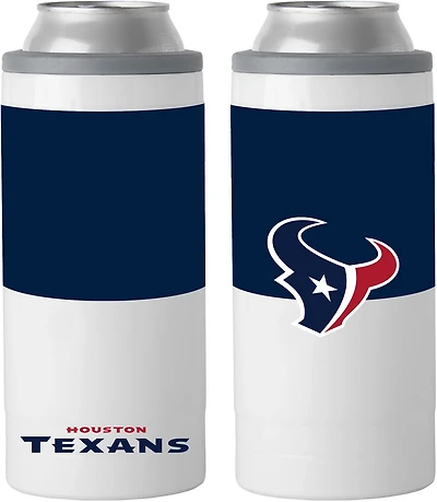 Logo Houston Texans Colorblock 12 oz Slim Can Coolie