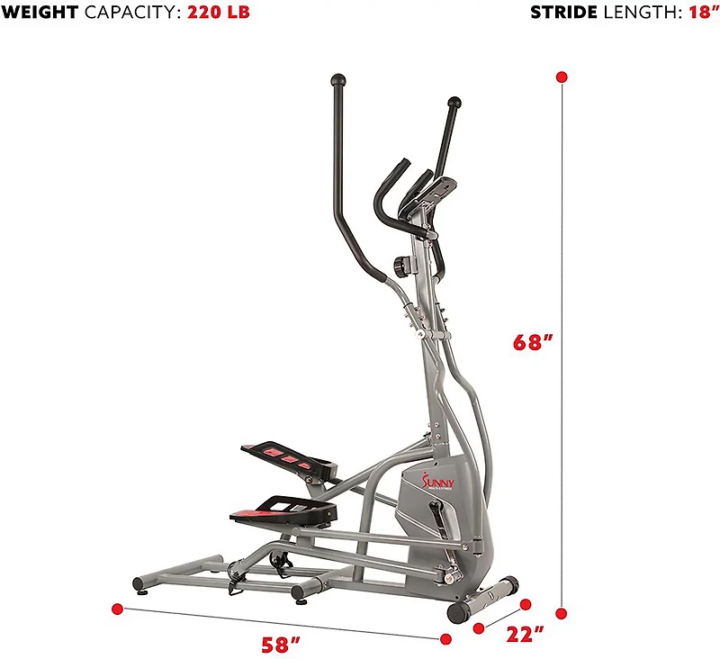 Sunny Health & Fitness Magnetic Elliptical Trainer