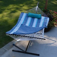 Algoma Cotton Rope Hammock Stand, Pad and Pillow Combination