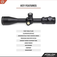 Athlon Optics BDC600A Argos HMR 2-12x42 SFP IR Reticle