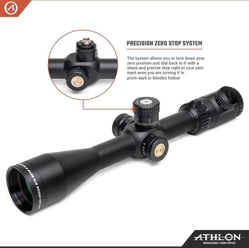 Athlon Optics BDC600A Argos HMR 2-12x42 SFP IR Reticle