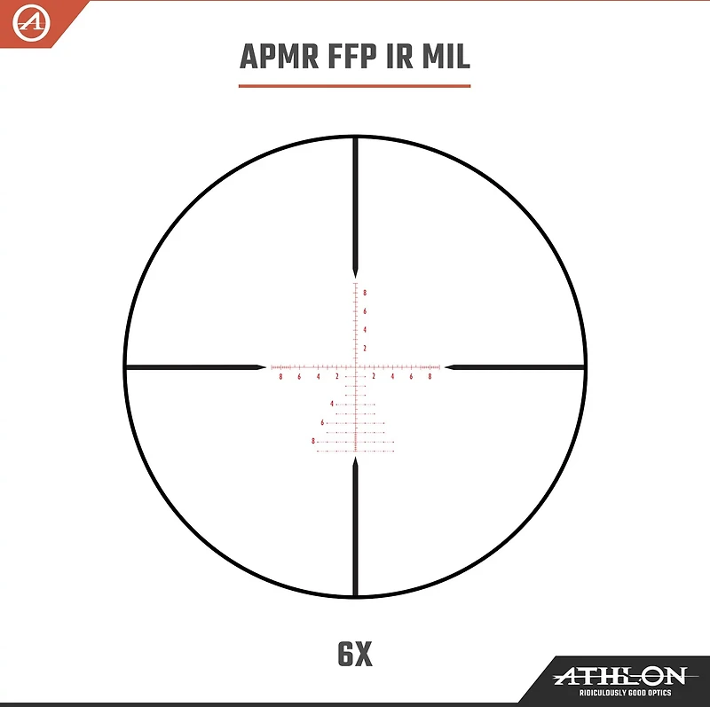 Athlon Optics BDC600A Argos HMR 2-12x42 SFP IR Reticle