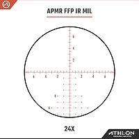 Athlon Optics BDC600A Argos HMR 2-12x42 SFP IR Reticle