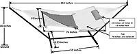 Algoma Cotton Rope Hammock Stand, Pad and Pillow Combination