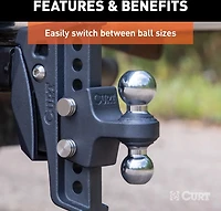 CURT Replacement Rebellion XD 15,000 lb Dual Ball