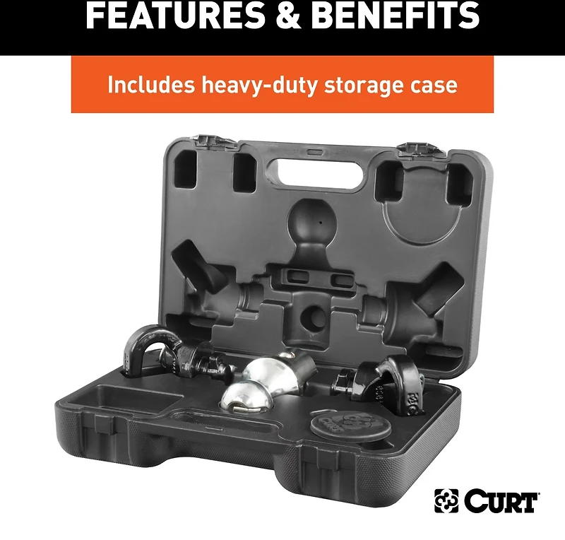 CURT OEM Puck System Gooseneck Ball and Safety Chain Anchor Kit