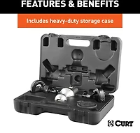 CURT OEM Puck System Gooseneck Ball and Safety Chain Anchor Kit