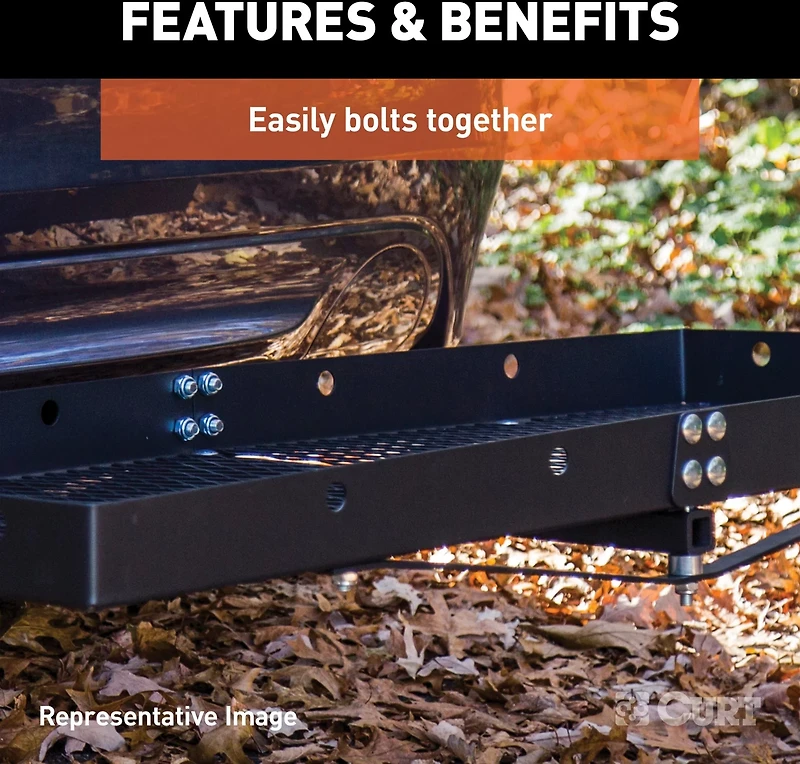 CURT 60 in x 19-1/4 in Folding Cargo Carrier