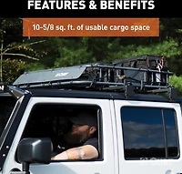 CURT 41 in x 37 in Roof Rack Cargo Carrier
