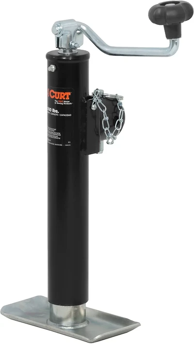 CURT Top Wind 9/16 in Pipe Mount Swivel Jack