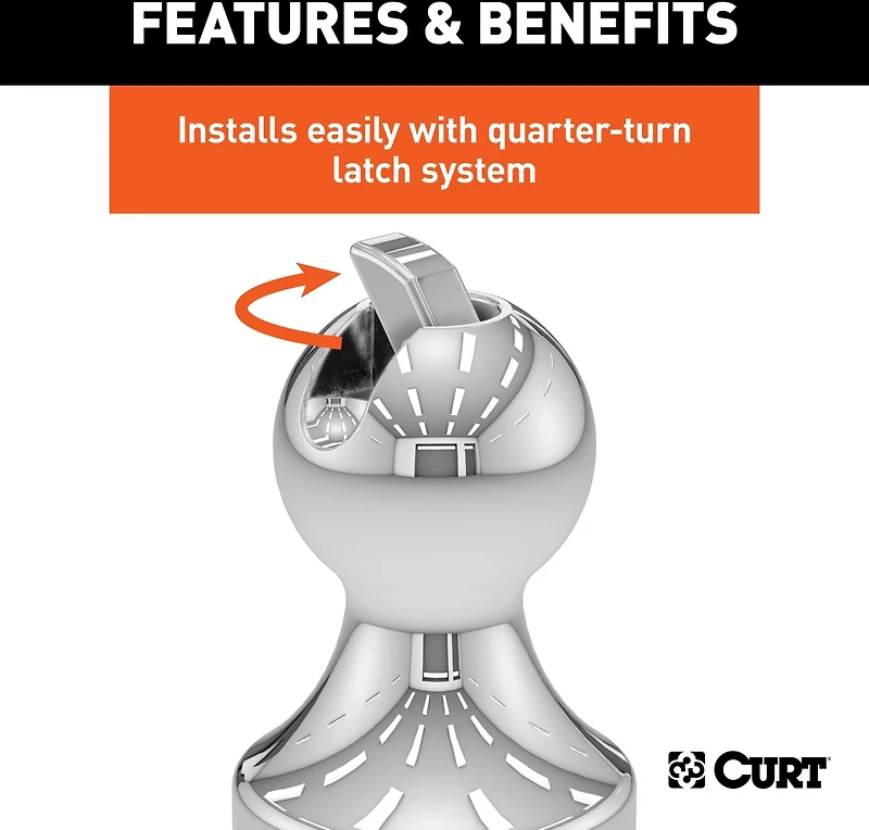 CURT OEM Puck System Gooseneck Ball and Safety Chain Anchor Kit