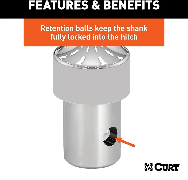 CURT OEM GM Puck System Gooseneck Ball and Safety Chain Anchor Kit