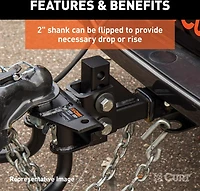 CURT Round Bar 1,000 lb WD Hitch