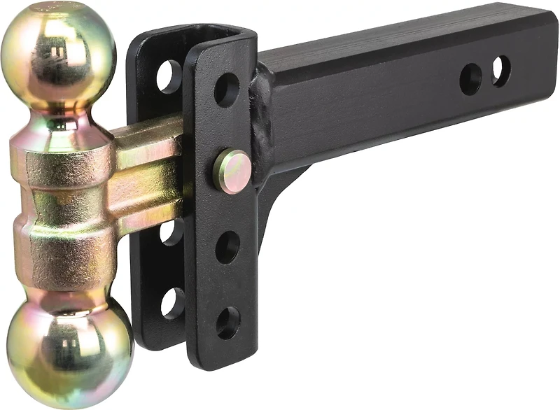 CURT 10,000 lb Slim Adjustable Channel Mount with Dual Ball