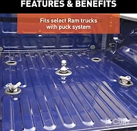 CURT OEM Puck System Gooseneck Ball and Safety Chain Anchor Kit