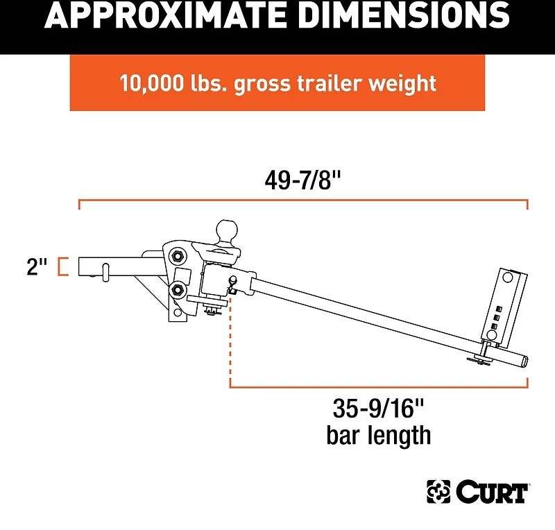 CURT TruTrack Weight Distribution Hitch