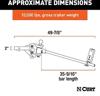 CURT TruTrack Weight Distribution Hitch