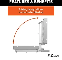CURT 60 in x 20 in Folding Cargo Carrier