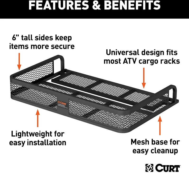 CURT 41 in x 26 in Universal ATV Cargo Carrier