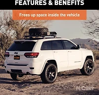 CURT 41 in x 37 in Roof Rack Cargo Carrier