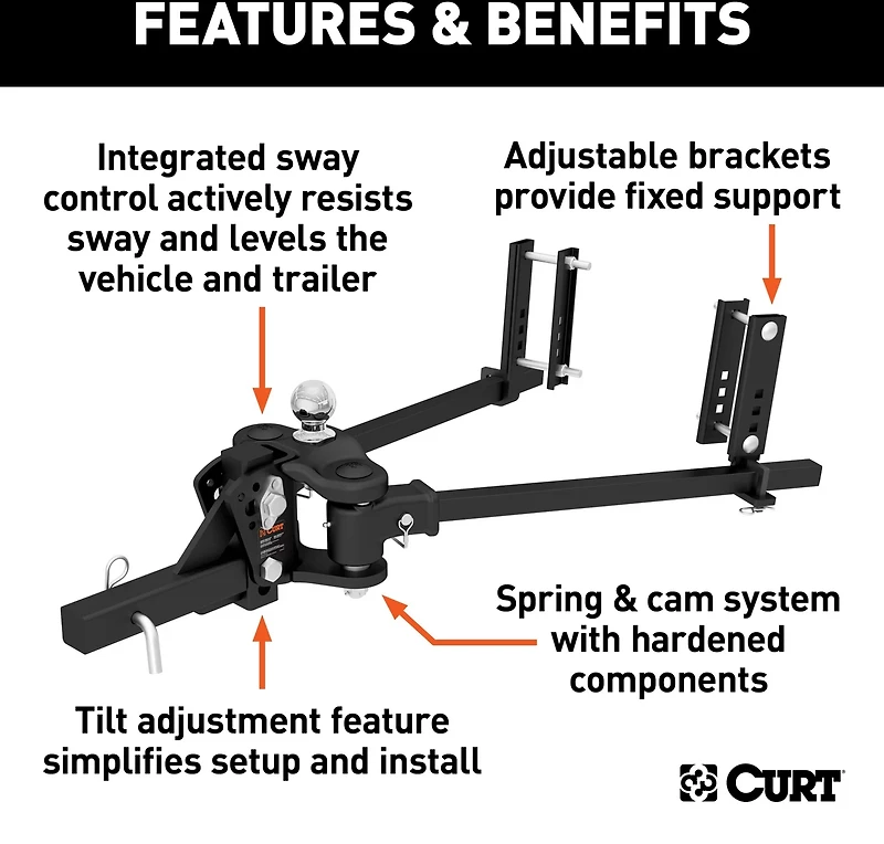 CURT TruTrack Weight Distribution Hitch