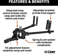 CURT TruTrack Weight Distribution Hitch
