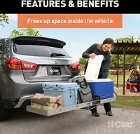 CURT 60 in x 20 in Folding Cargo Carrier