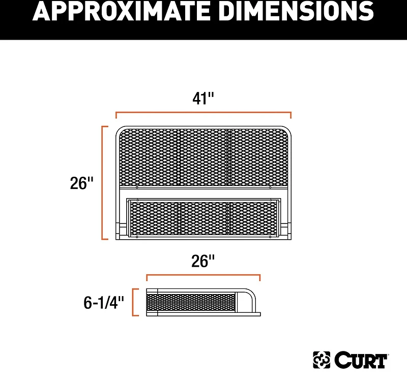CURT 41 in x 26 in Universal ATV Cargo Carrier