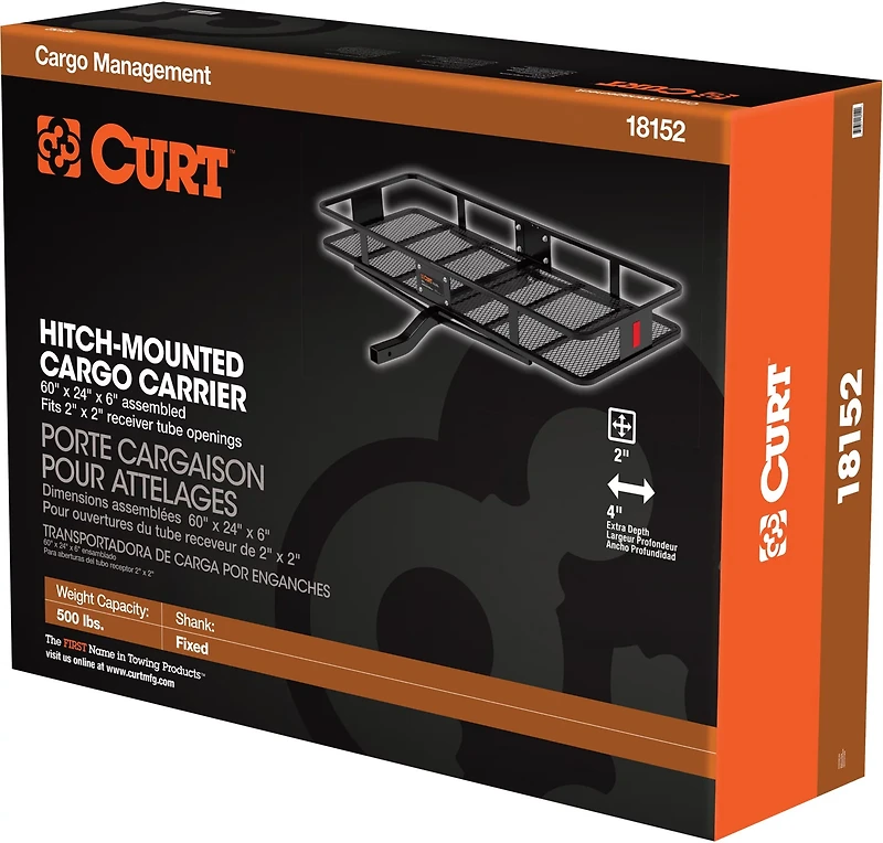 CURT 500 lb 60 in x 24 in Cargo Carrier