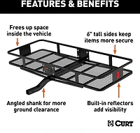 CURT 500 lb 60 in x 24 in Cargo Carrier