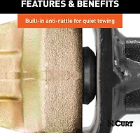 CURT 21,000 lb Adjustable Channel Mount with Dual Ball