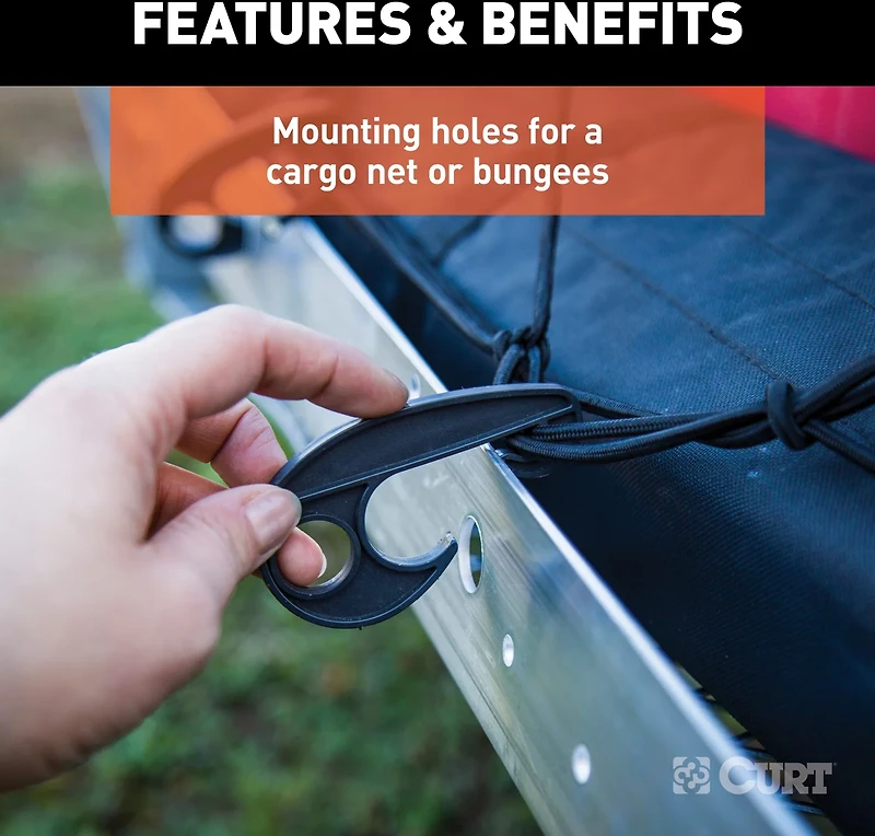 CURT 60 in x 20 in Folding Cargo Carrier