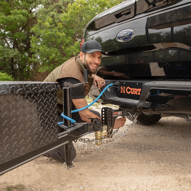 CURT 14,000 lb Adjustable Channel Mount with Dual Ball