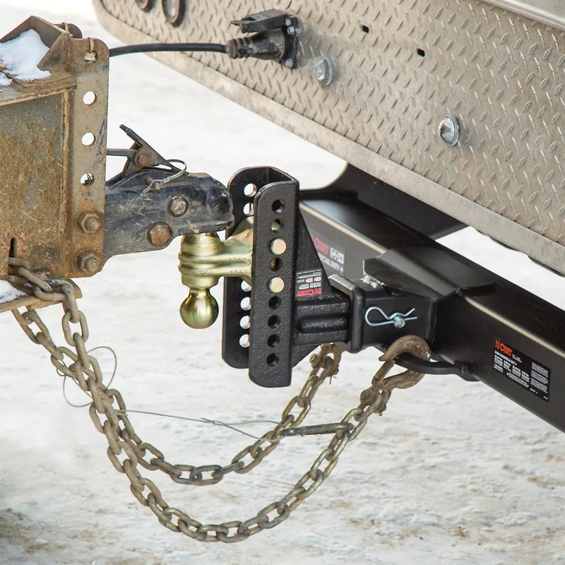 CURT 20,000 lb Adjustable Channel Mount with Dual Ball