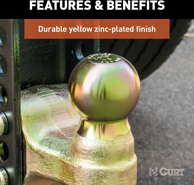 CURT 21,000 lb Adjustable Channel Mount with Dual Ball