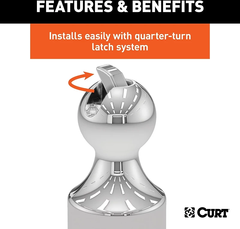 CURT OEM GM Puck System Gooseneck Ball and Safety Chain Anchor Kit