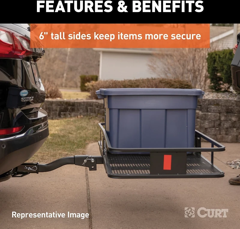 CURT 500 lb 60 in Basket Cargo Carrier