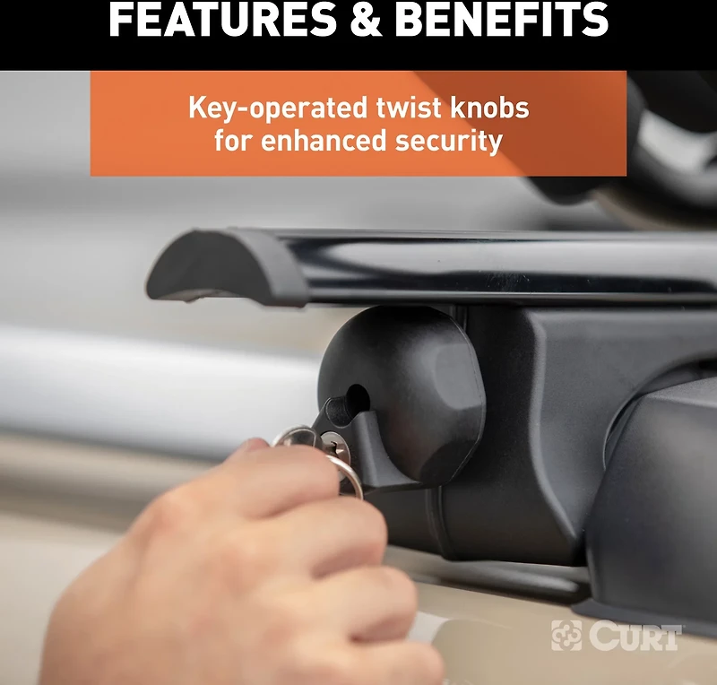 CURT Aluminum Cargo Crossbars 2-Pack