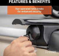 CURT Aluminum Cargo Crossbars 2-Pack