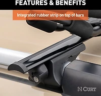 CURT Aluminum Cargo Crossbars 2-Pack