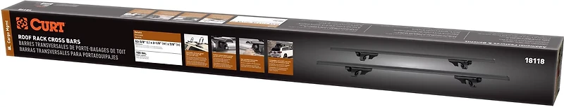 CURT Aluminum Cargo Crossbars 2-Pack