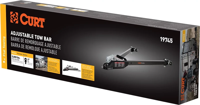 CURT Adjustable 5,000 lb Universal Tow Bar