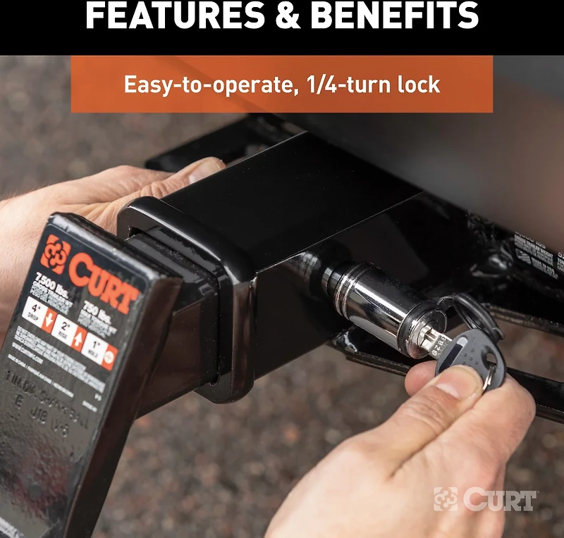 CURT 7,500 lb Towing Starter Kit with 2 in Ball