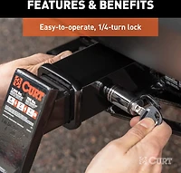 CURT 7,500 lb Towing Starter Kit with 2 in Ball